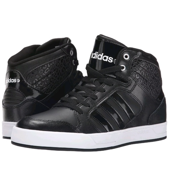 adidas Shoes - ADIDAS NEO RALEIGH MID W LEOPARD DETAIL BLACK